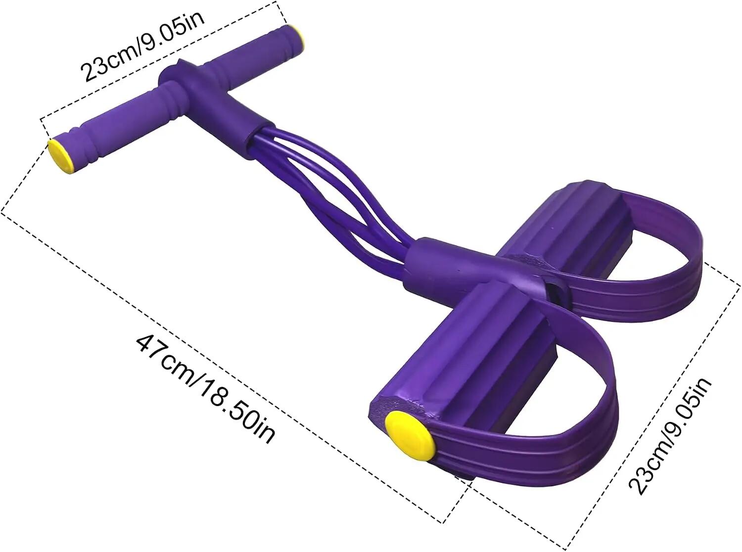 Bande de résistance avec poignées, 6 tubes élastiques, adaptée à l'entraînement 4/4