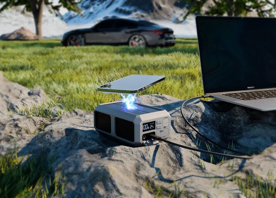 Powerbank 27000 mAh USB-C PD 100W solar com capa de silicone Gravity 27 Extreme 9/11