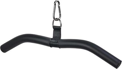 Barre de traction pour musculation, barre noire pour travailler les triceps/bice