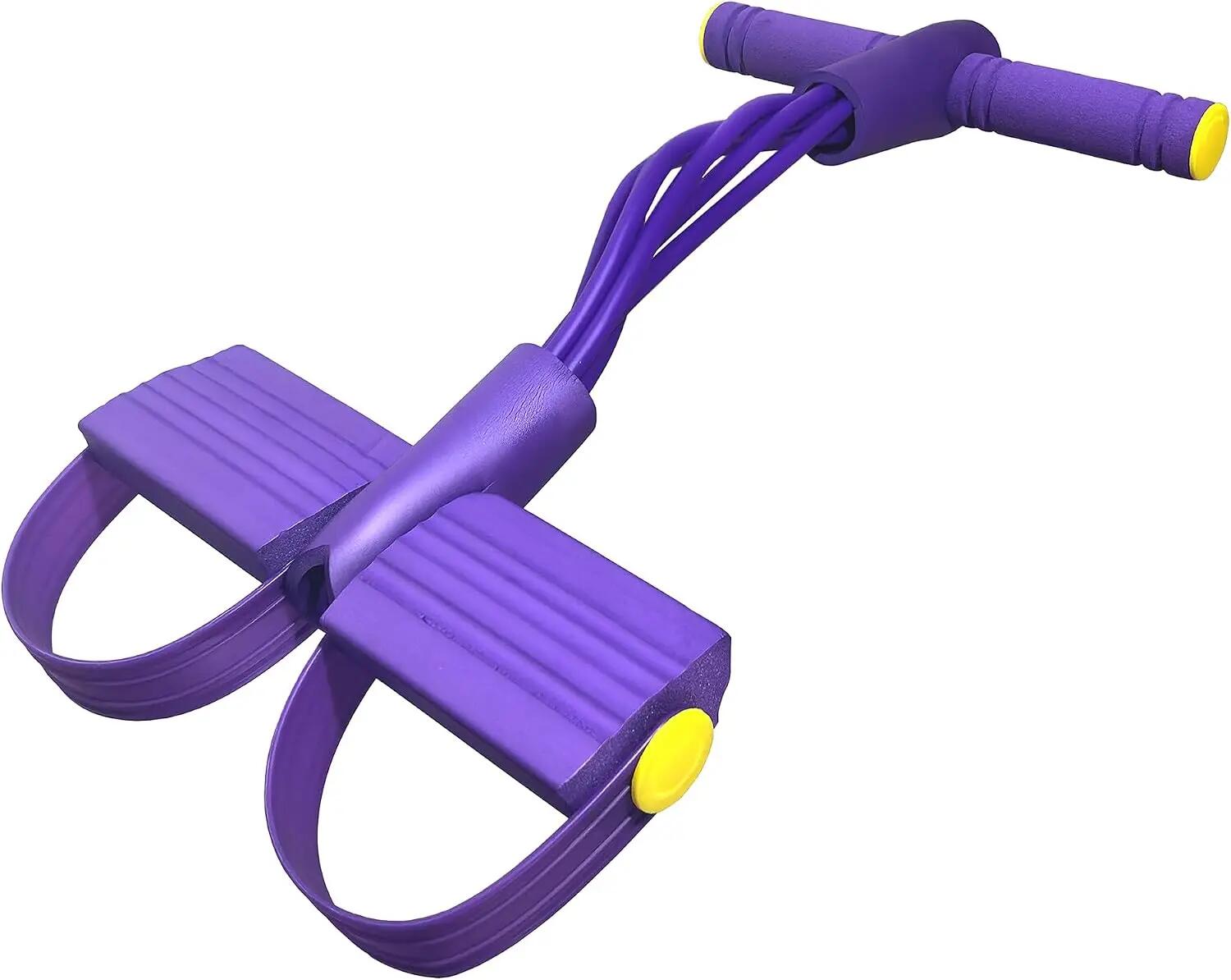 Bande de résistance avec poignées, 6 tubes élastiques, adaptée à l'entraînement 3/4