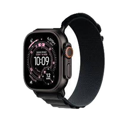 Montre intelligente Apple Ultra 3 acier titane noir avec boucle milanaise