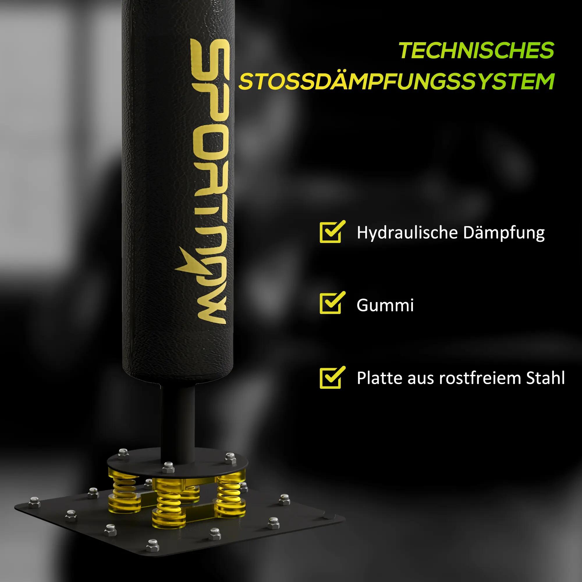 Support de boxe, deux speedballs, barre de frappe rotative, coussins de frappe, 9/9