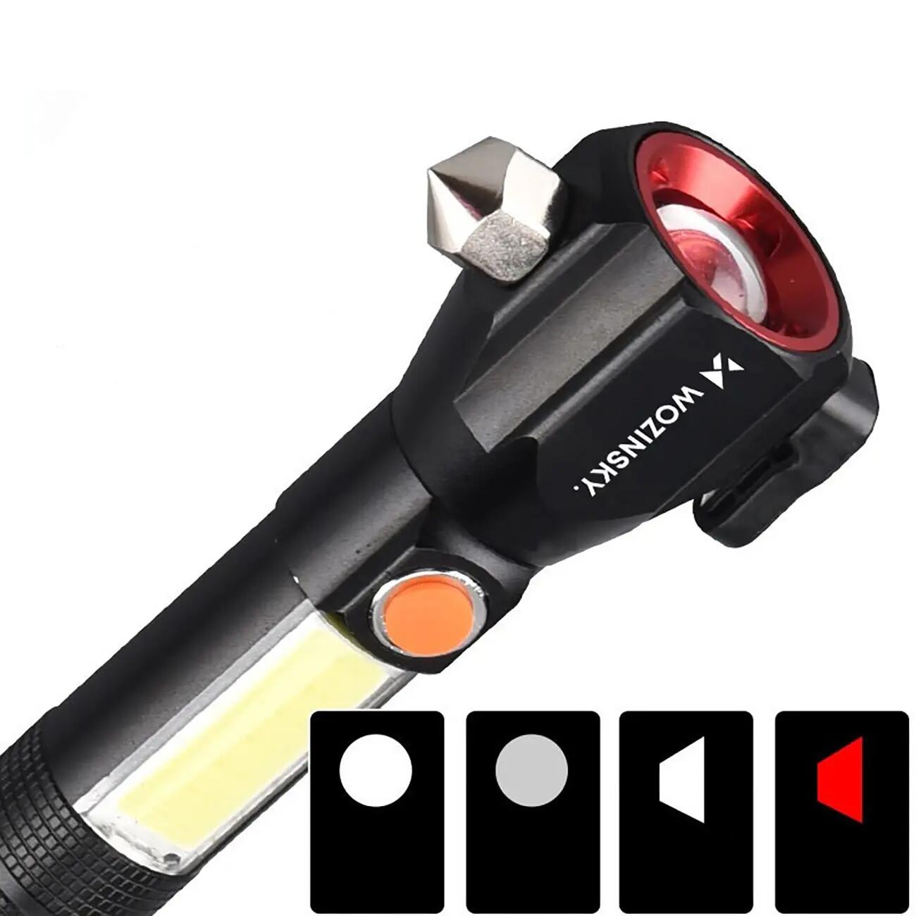 Lampe torche multifonction 500 lm avec accessoires WOZINSKY 5/7