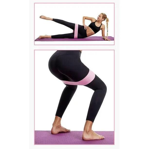 lot De 3 Bande Elastique Musculation En Tissu, Bande Elastique Fitness 3 Niveaux 5/5