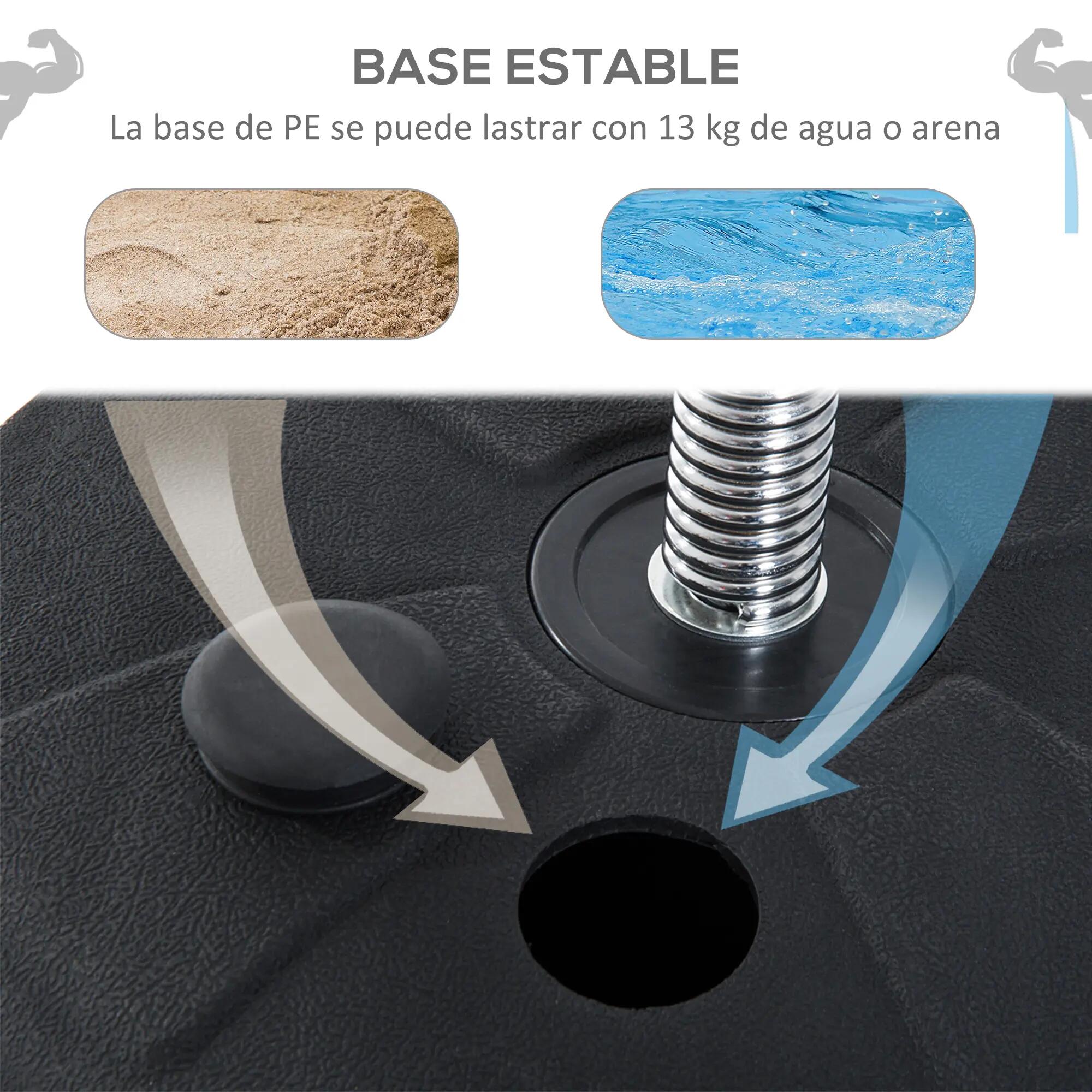 Sac de frappe autoportant avec 4 niveaux de hauteur réglables (126-144 cm), base 8/9