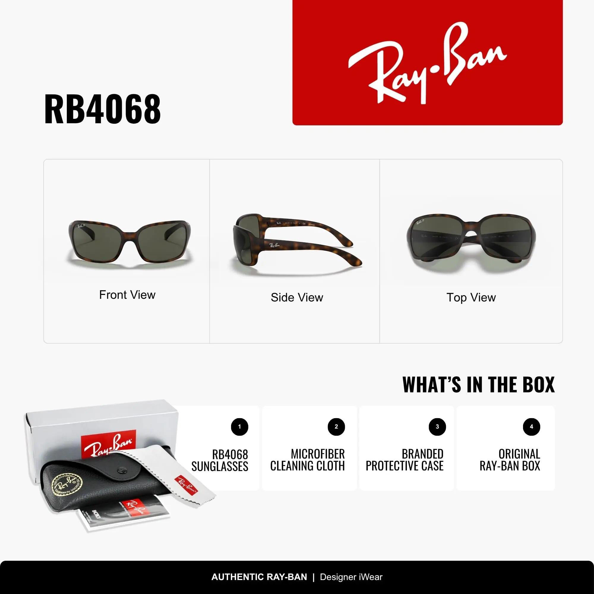 Occhiali da sole Ray-Ban RB4068 Unisex Marrone 2/6