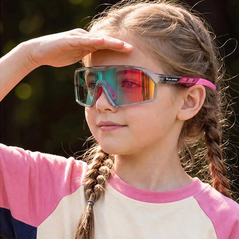Lunettes vélo enfant photochromiques UV400 WEST BIKING 2/2