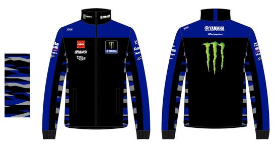 Sweat-shirt VR46 Yamaha Teamwear Replica 24 Homme Noir XXL