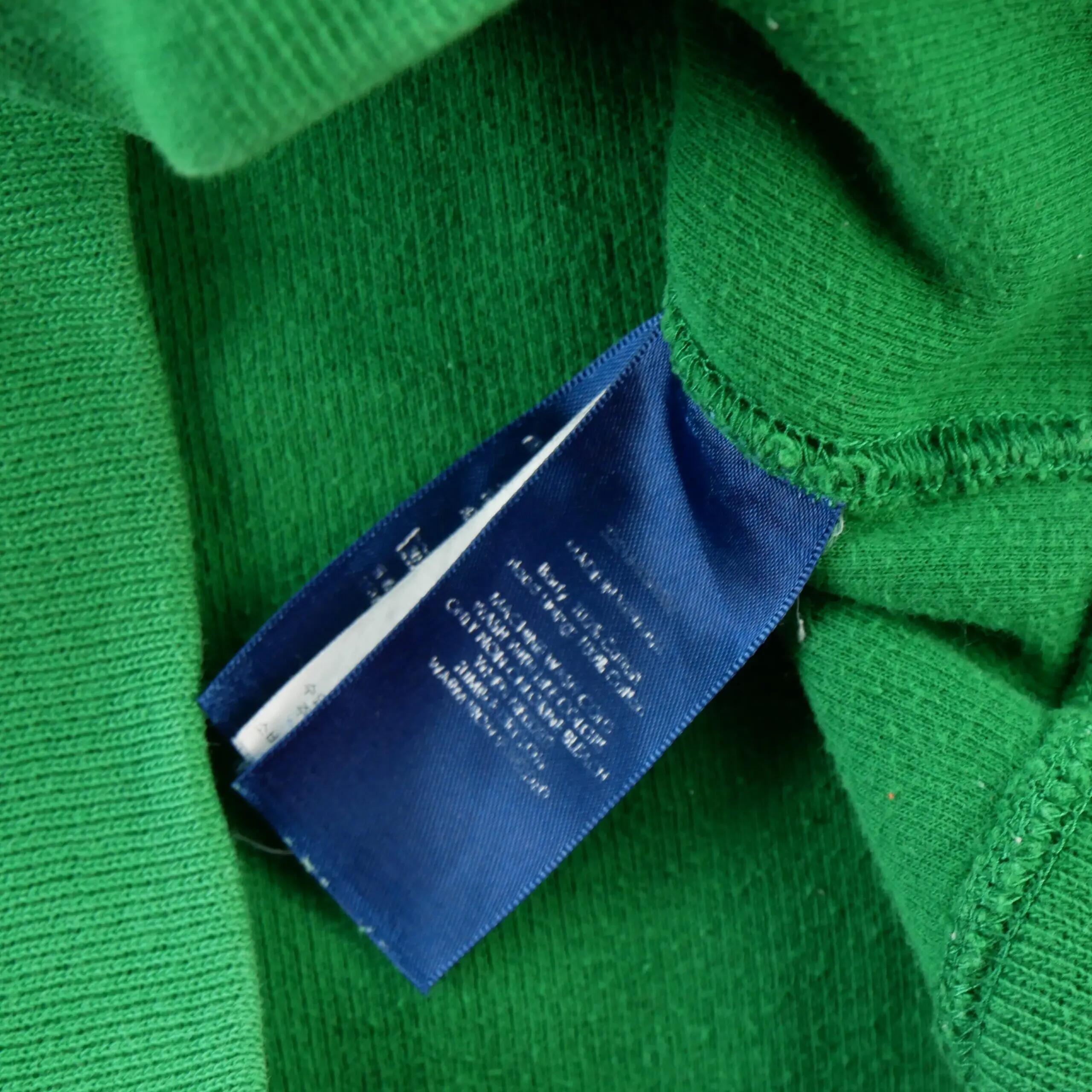 Seconde vie - Sweat à capuche Garçon Big Pony Vert - Bon état 8/8