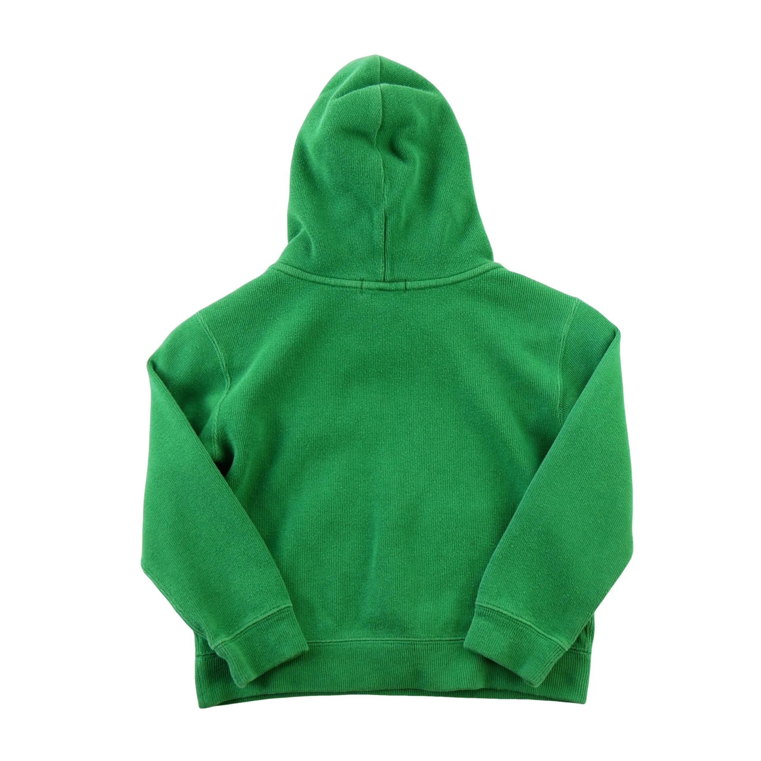 Seconde vie - Sweat à capuche Garçon Big Pony Vert - Bon état 2/8