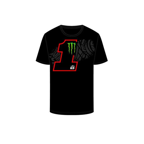 T-shirt VR46 63 BAGNAIA Homme Noir S