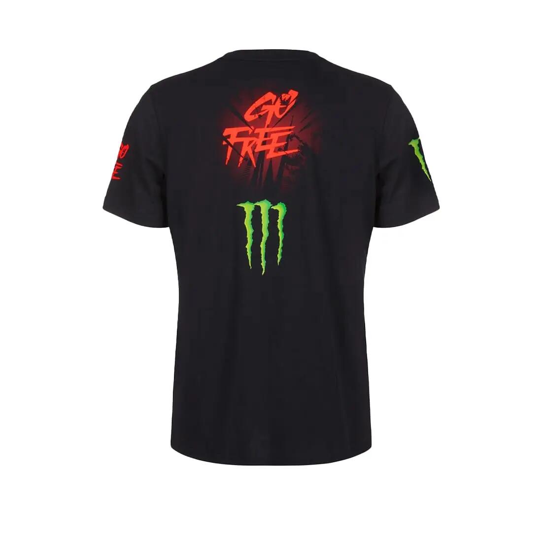 T-shirt VR46 63 BAGNAIA Heren Zwart L 3/4