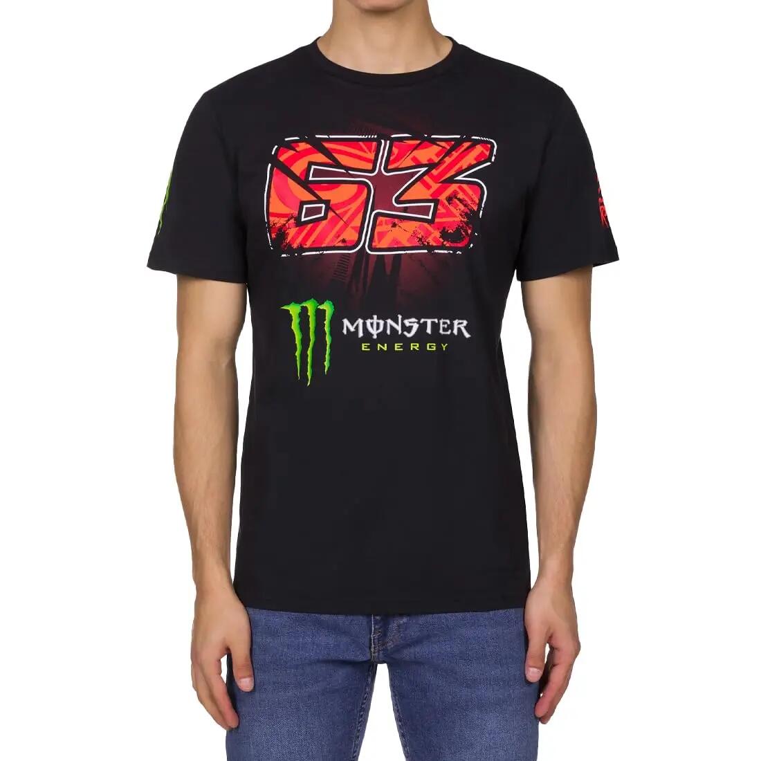 T-shirt VR46 63 BAGNAIA Heren Zwart L 2/4