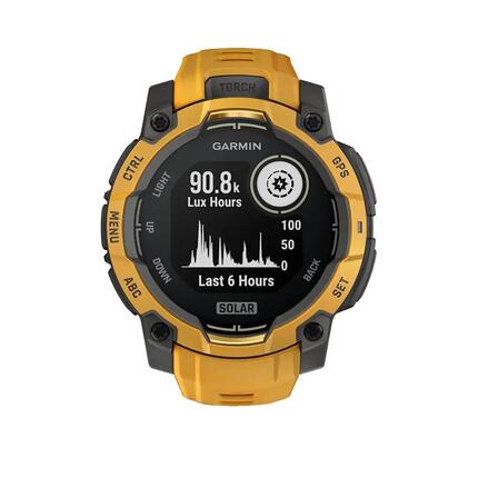 Verbindende horloge Garmin Instinct 3 Solar 45 mm Geel