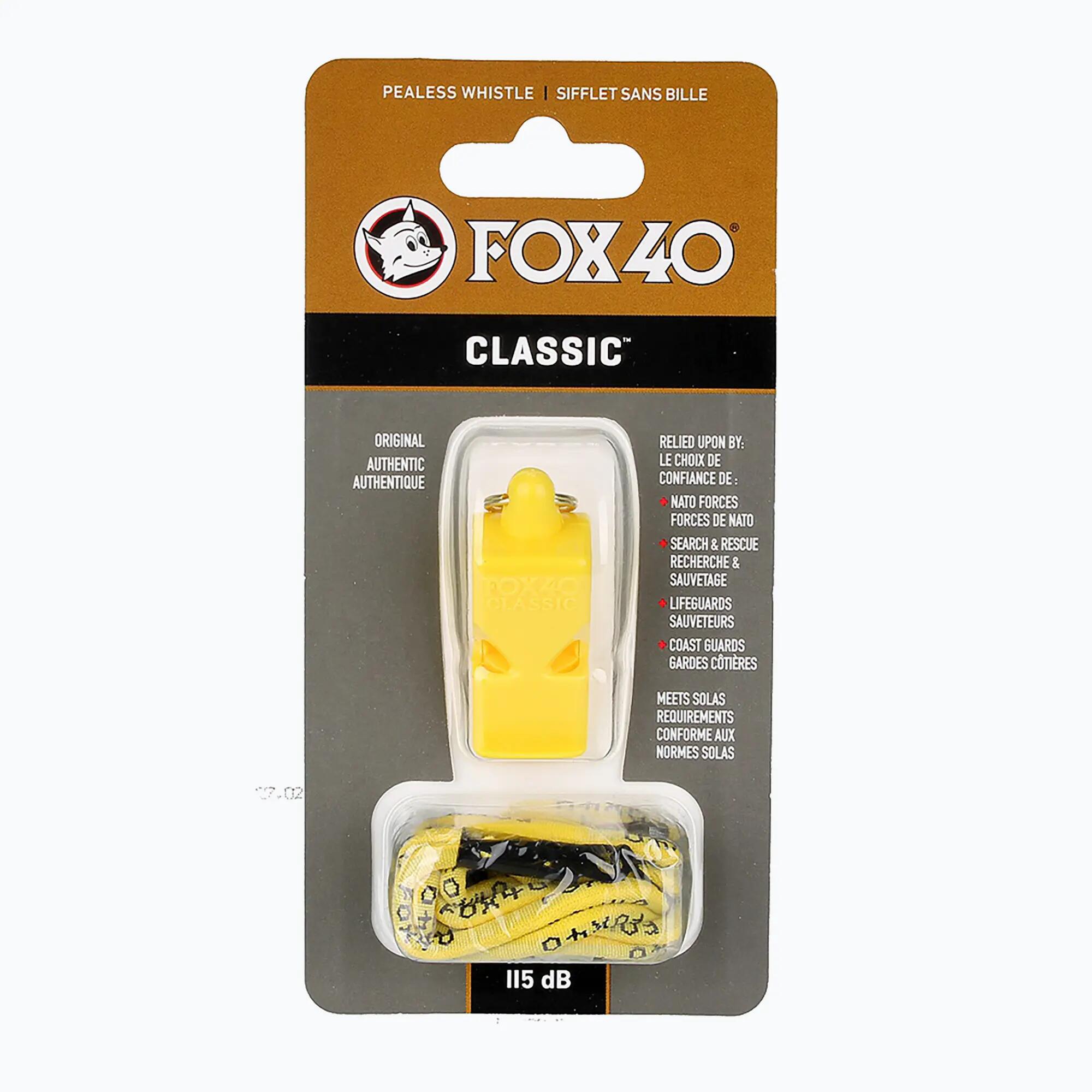 Gwizdek ze sznurkiem Fox 40 Classic Safety 2/3
