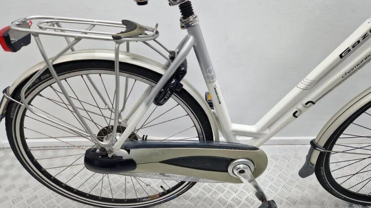 Gazelle Chamonix  | Gebruikt | 3 maanden garantie | 28 inc, Shimano Nexus, wit 3/3