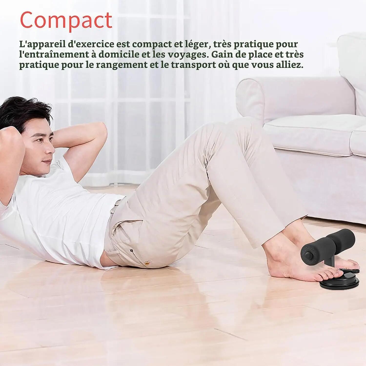 Barre de maintien abdominale à ventouses autoportantes pour équipement de muscul 4/8