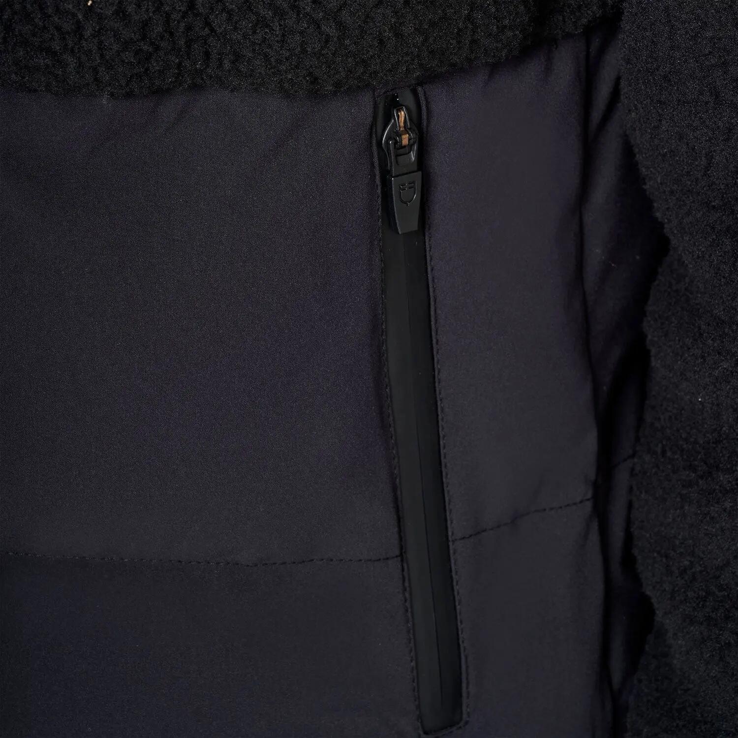 Equestro Dames Donsjas Met Teddy Details Zwart - 4/6
