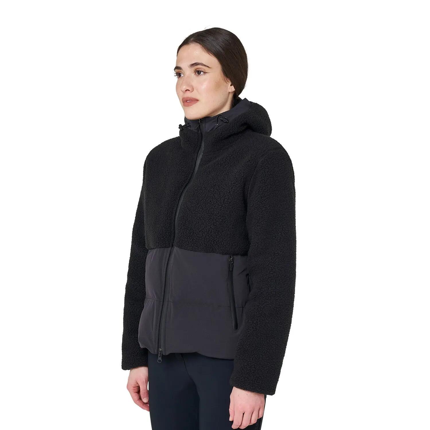 Equestro Dames Donsjas Met Teddy Details Zwart - 3/6