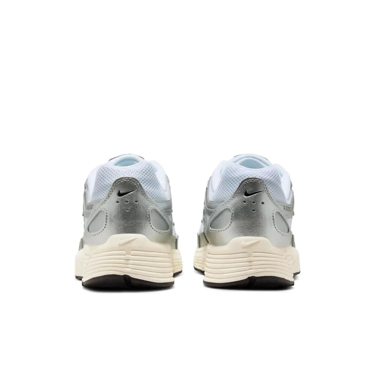 Nike P 6000 White Metallic Silver Flat Silver Black 6/6