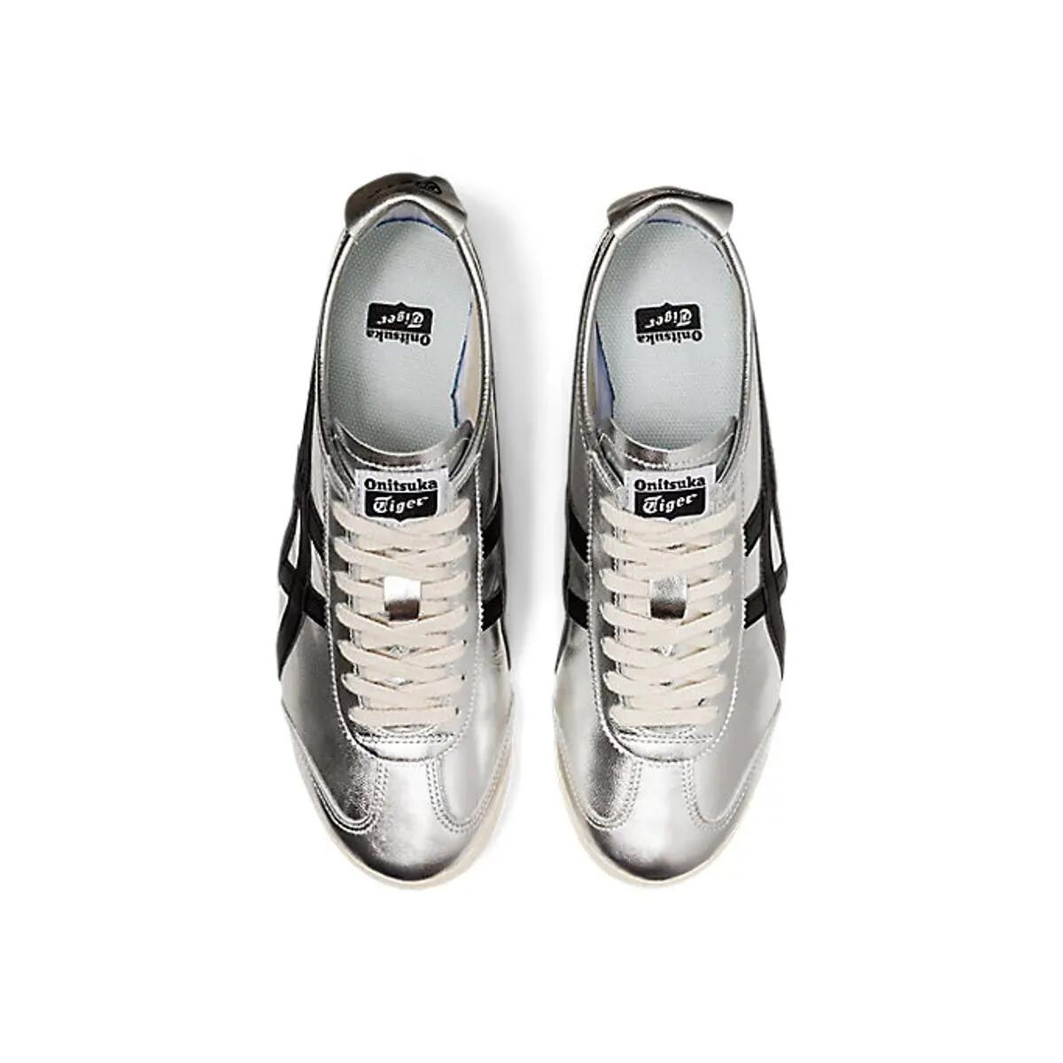 Onitsuka Tiger Mexico 66 Pure Silver Black 3/4