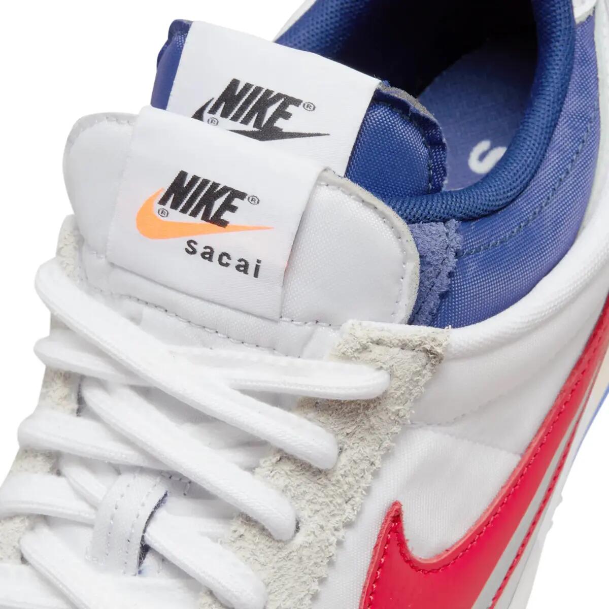 Chaussures  Cortez 4.0 Sacai White University Red Blue 6/6