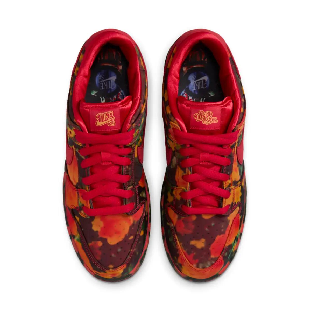 Chaussures  SB Dunk Low The Wizard of Oz Poppy Field 5/6