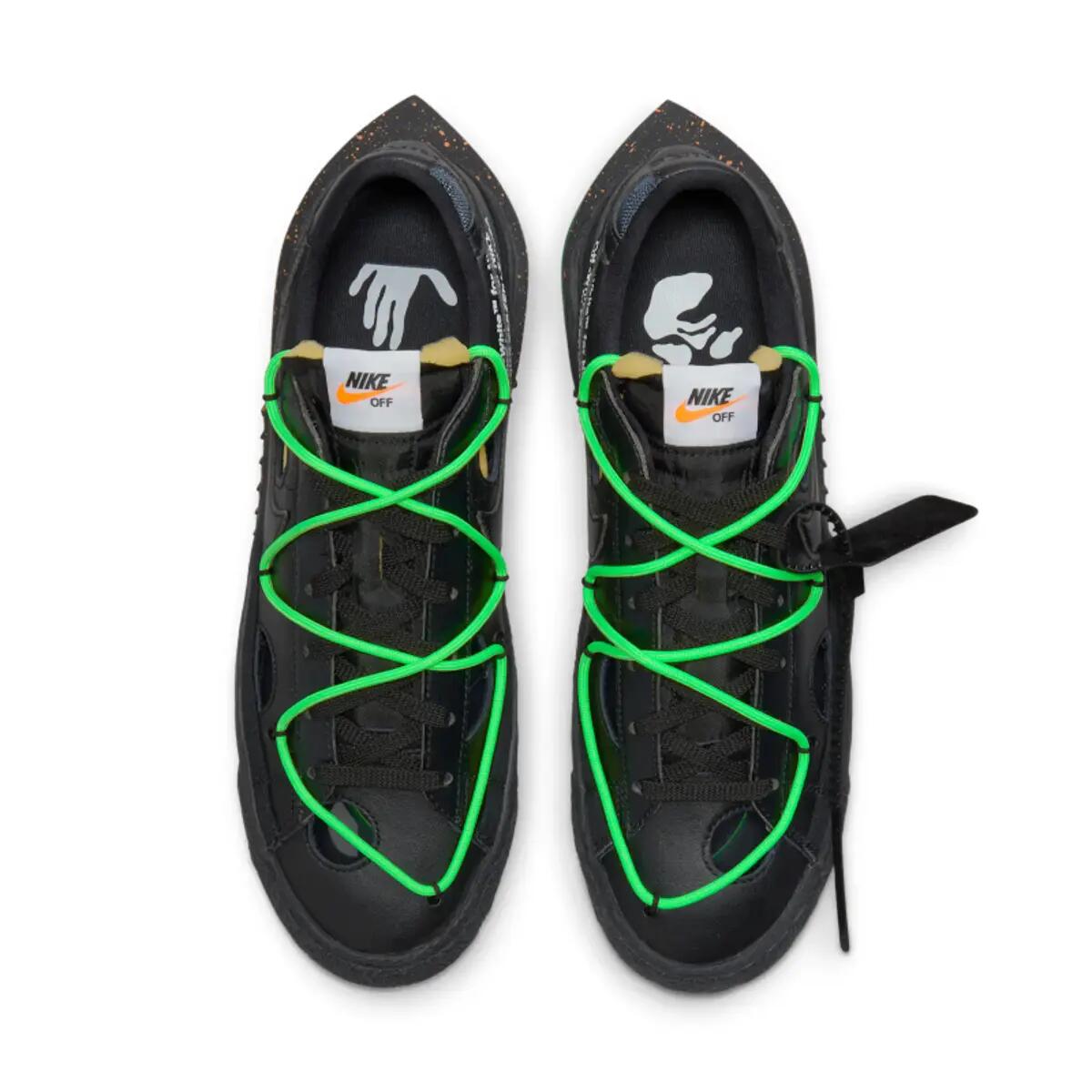 Chaussures  Blazer Low Off-White Black Electro Green 5/6