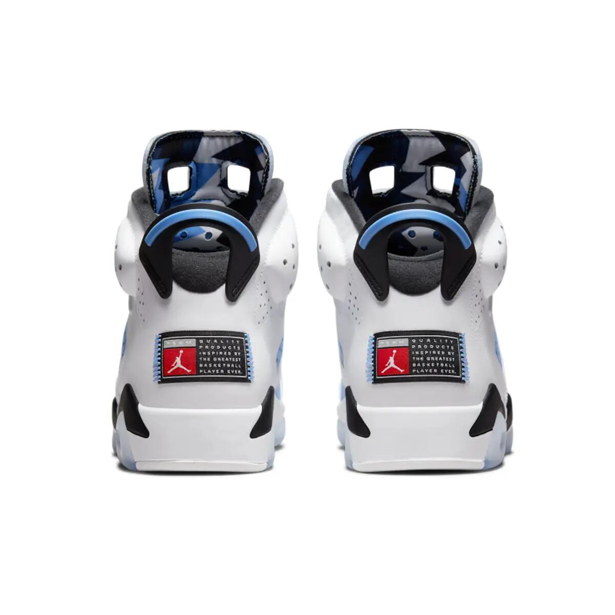 Air Jordan 6 Retro Unc White 6/6