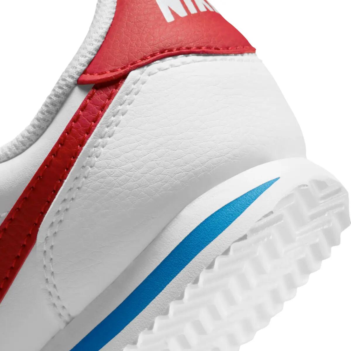 Nike Cortez Basic SL White Varsity Red (PS) 6/6