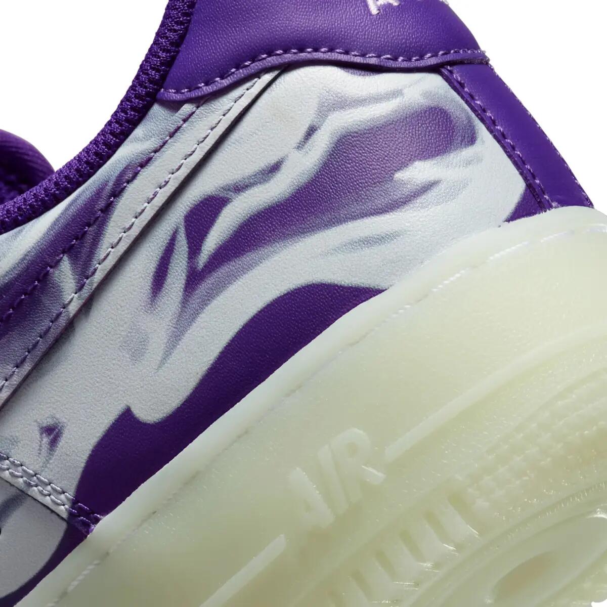 Nike Air Force 1 Low '07 QS Purple Skeleton Halloween (2021) 6/6