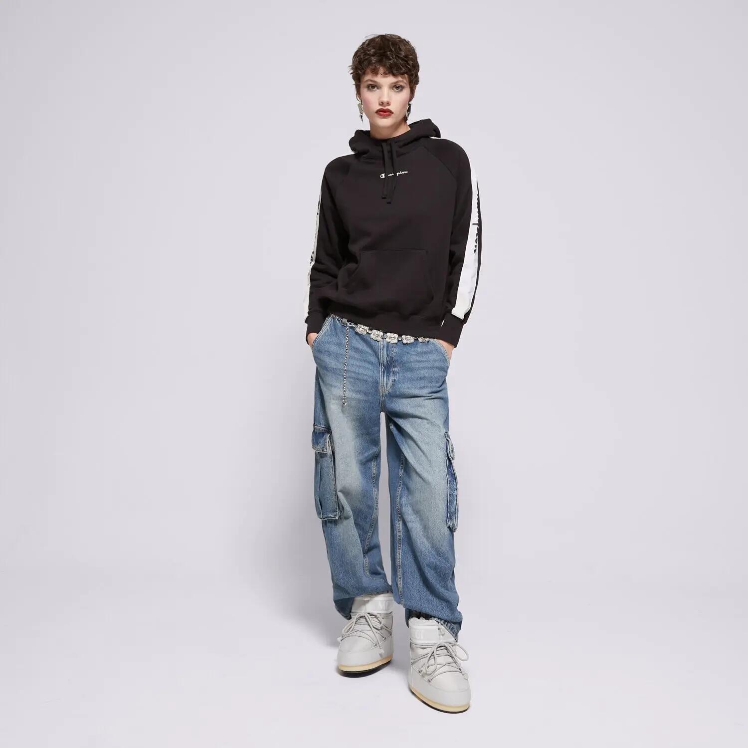 Sweat à capuche pour femme Champion noir 4/6