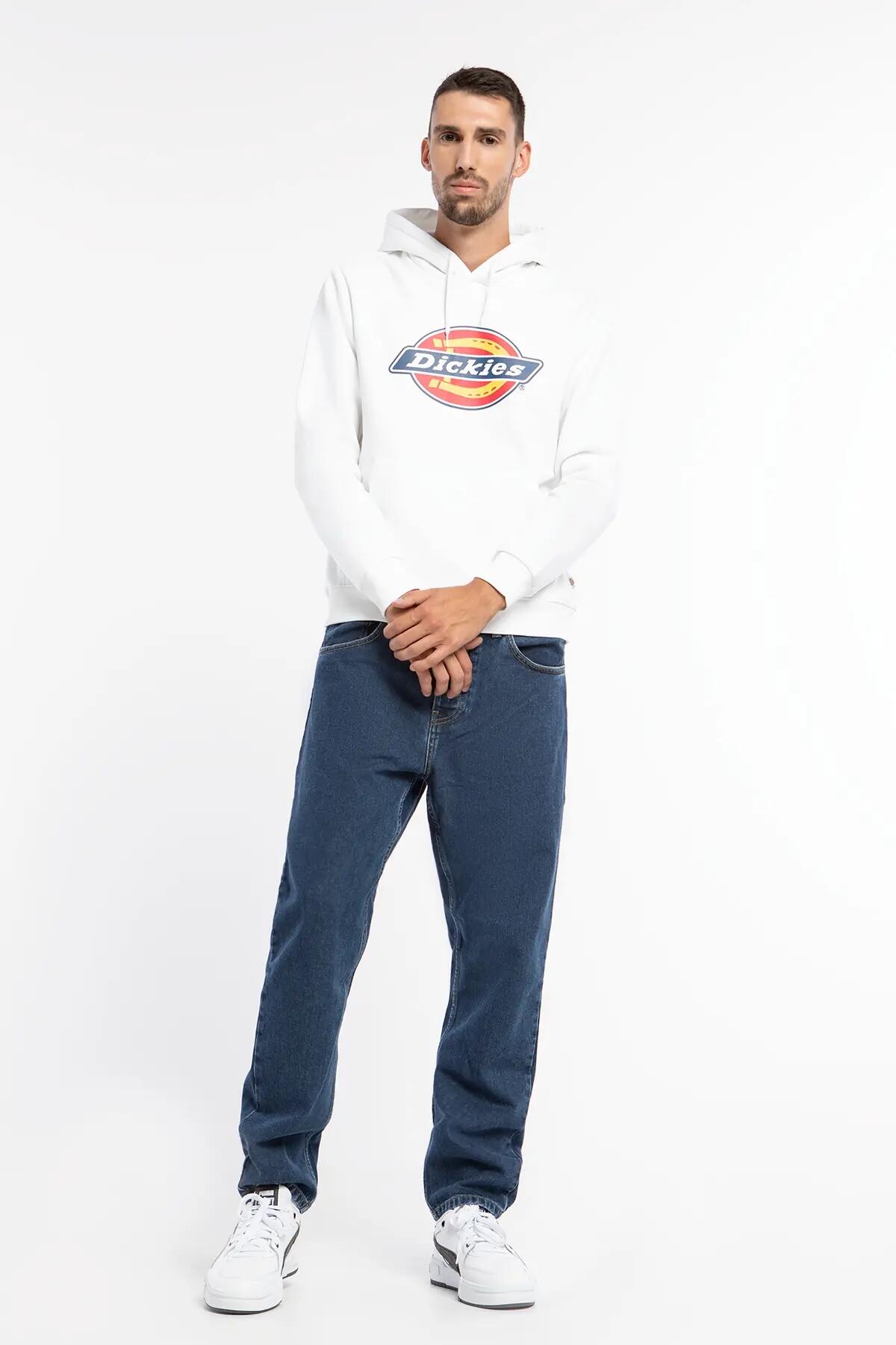 BLUZA MĘSKA Z KAPTUREM DICKIES ICON LOGO DI-K0A4XCBWHX1-L  KOLOR BIAŁY 2/5