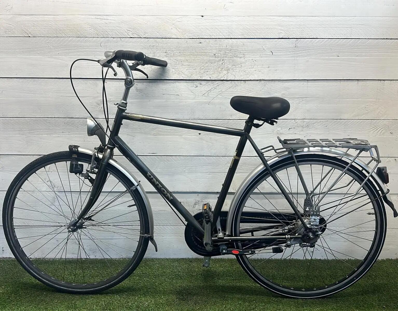 Second Life - Gereviseerd Union stadsfiets bike, metal/grijs 2/2