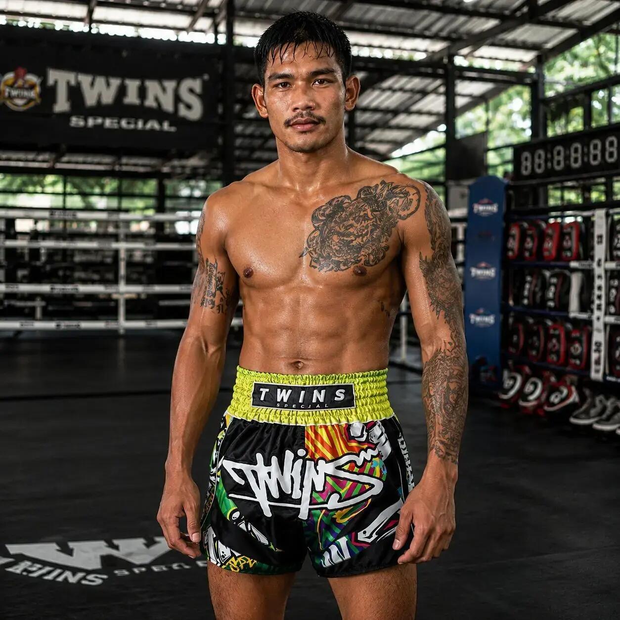 Muay Thai Shorts Twins Graffiti – XL 4/4