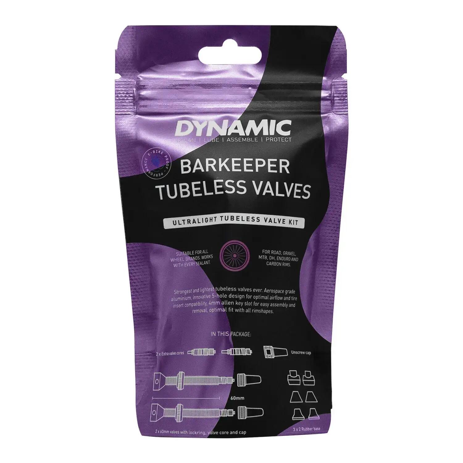 Paar Dynamic Barkeeper 44mm Tubeless ventielen 2/7