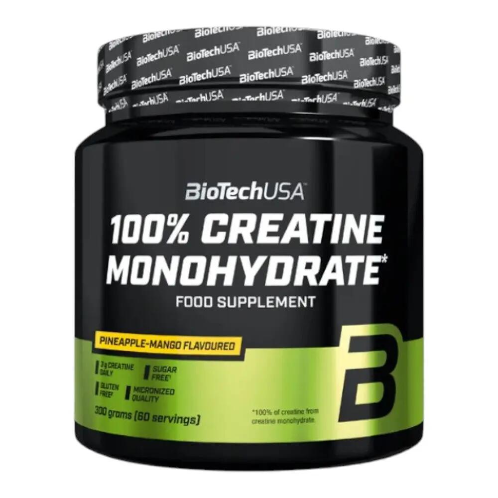100% Creatina Monohidrato - 300g - Sabor Te al melocotón Biotech USA 5/6
