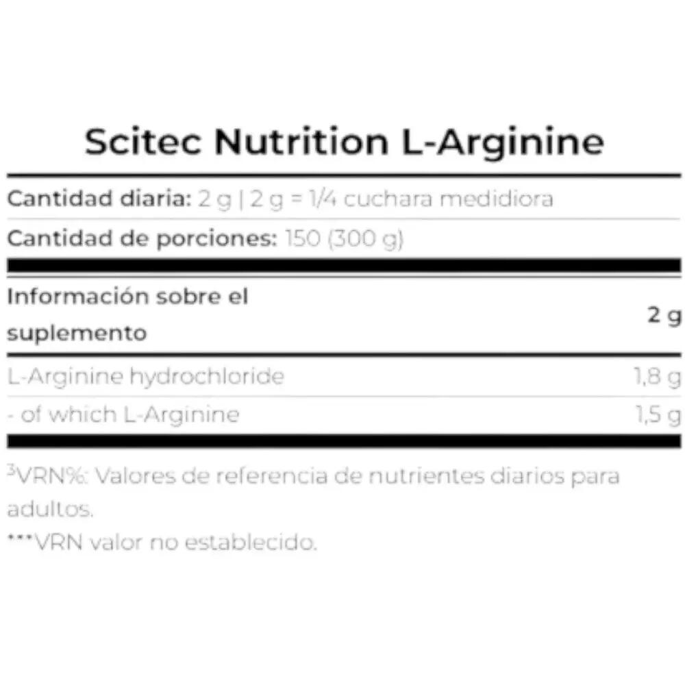 L-arginine - 300g Neutre de Scitec Nutrition 2/4