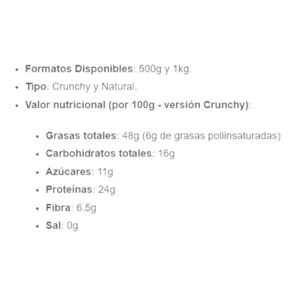 Gladde pindakaas - 1 kg Gladde Quamtrax 2/4