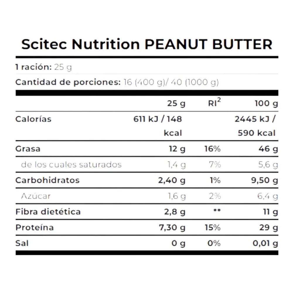 Crema de Cacahuete - 1Kg Crujiente de Scitec Nutrition 2/3