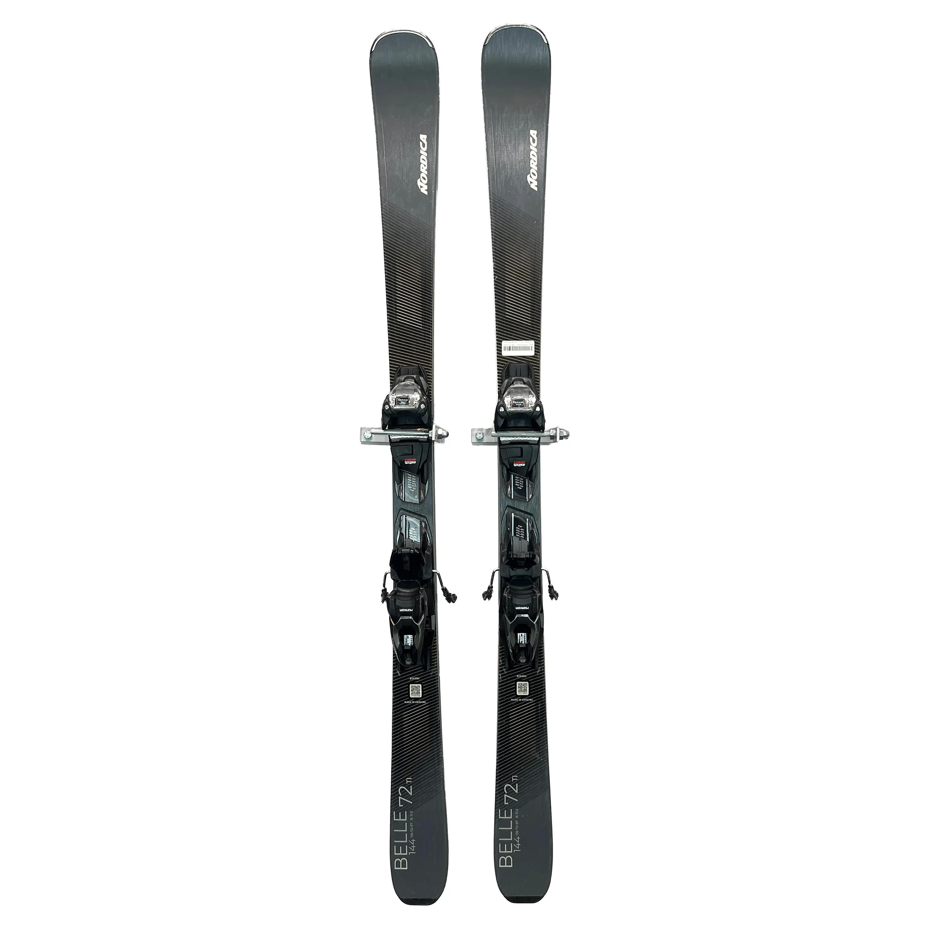 Tweedehands - Ski's Nordica Belle 72 Ti - Dames Carving Ski + Bindingen-144 2/6