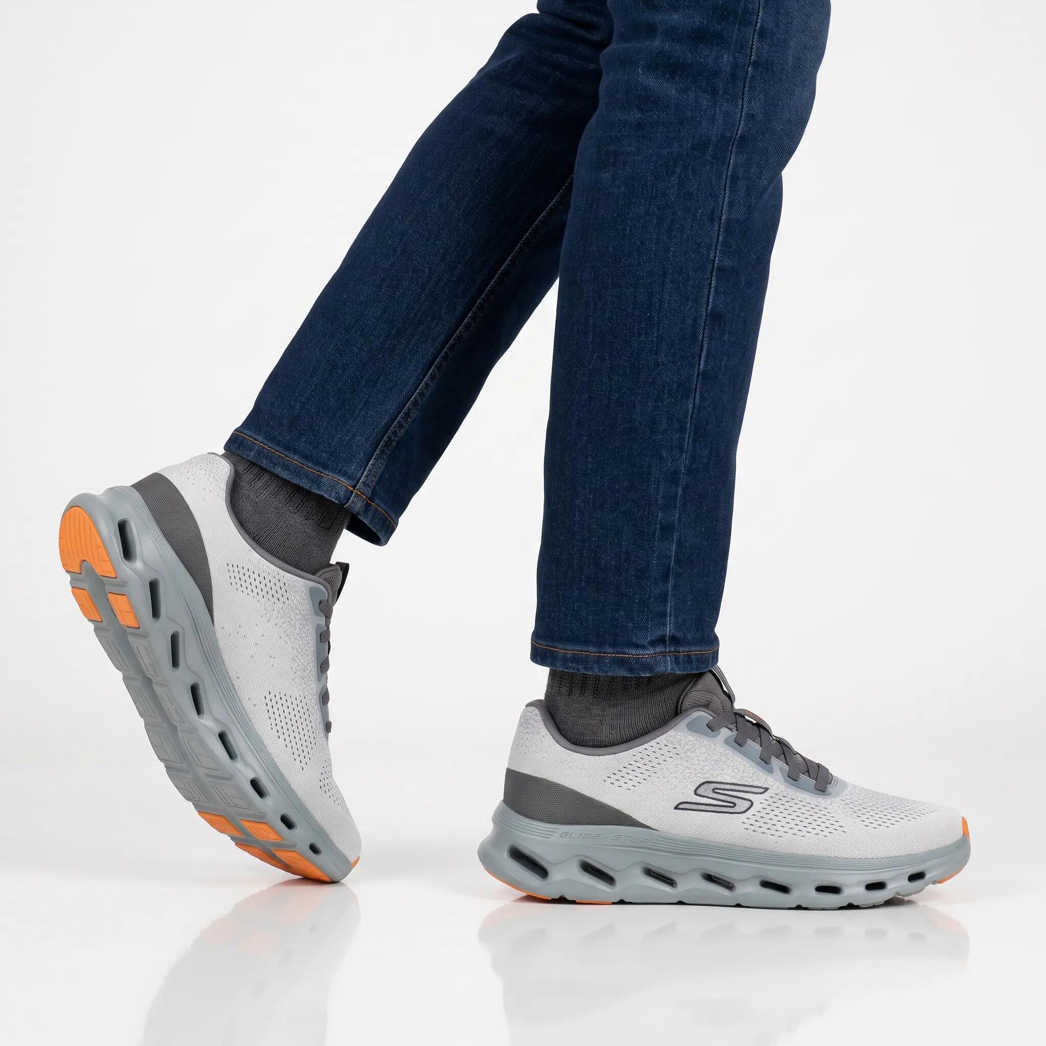 Hombre - Skechers Go Walk Glide Step - 217020-Sage - Gris 5/6