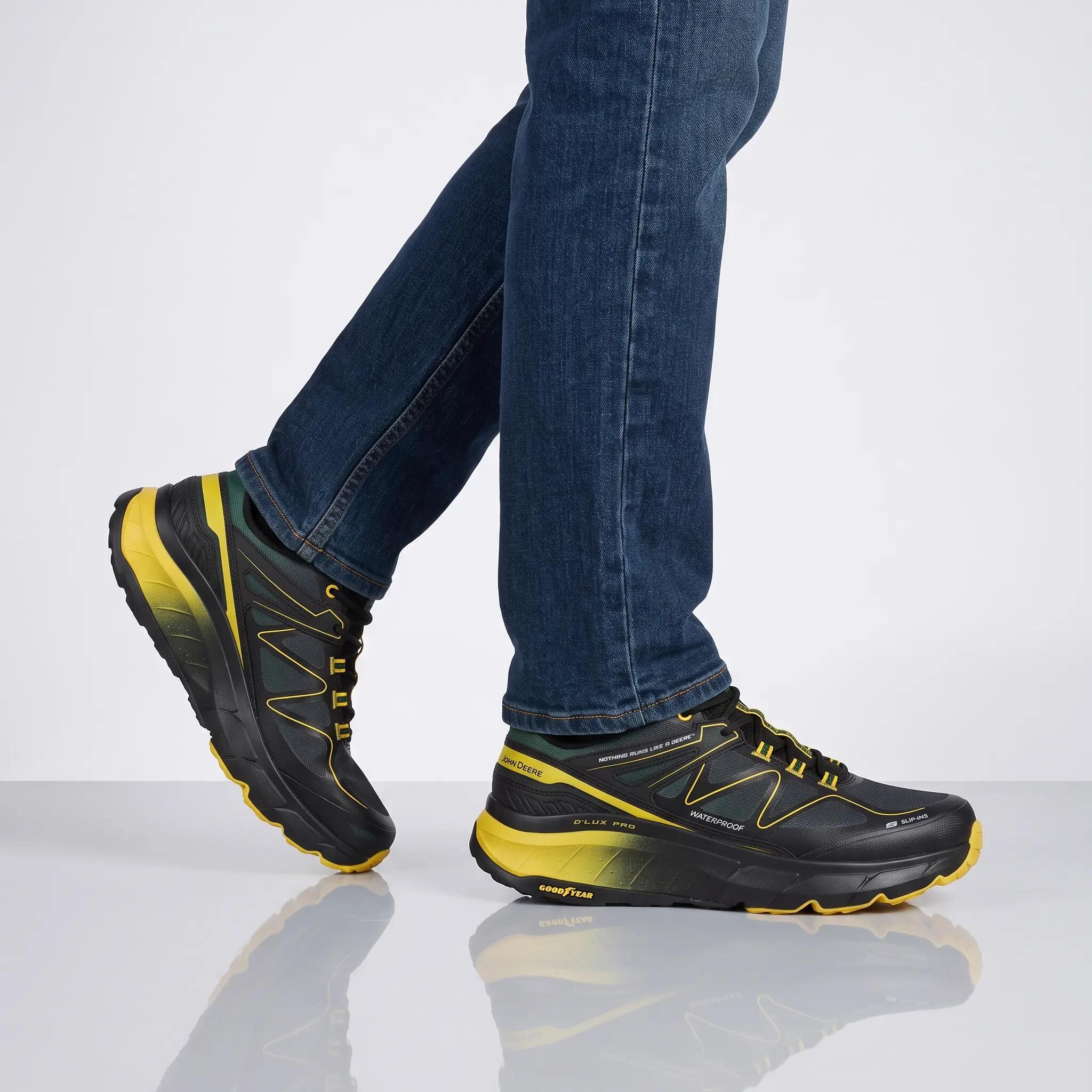 Hommes - Skechers D'lux Pro - 256202-Bkgr - Noir 5/6