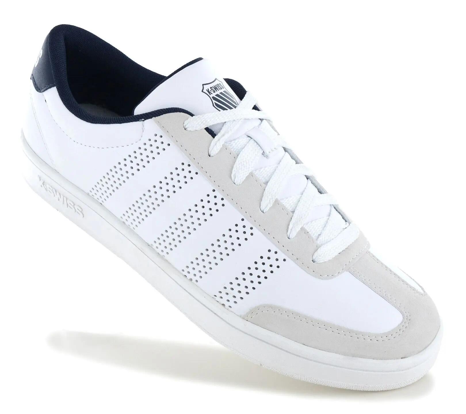 K Swiss Damen Court Open T Toe Sneaker White/Indigo 2/6
