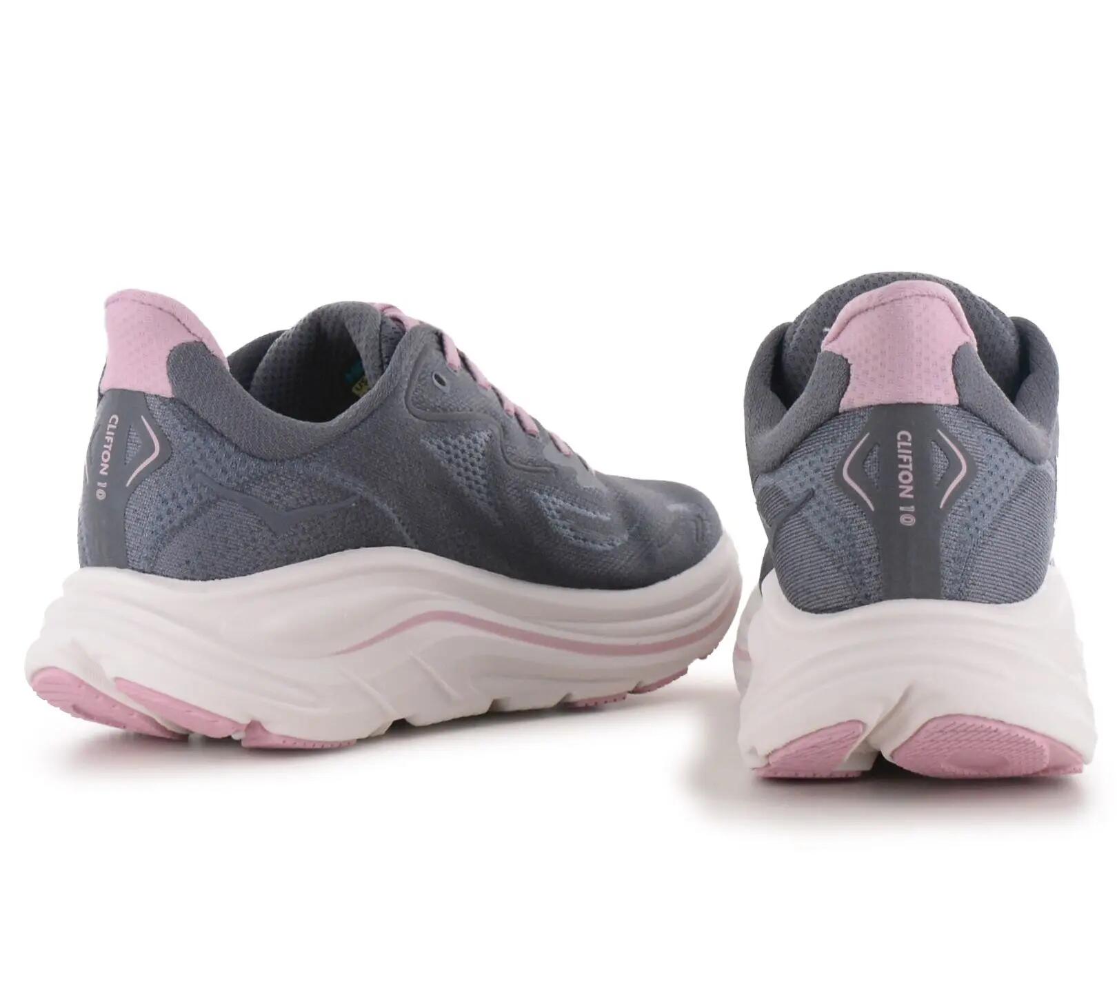 Schoenen - hardlopen - dames - clifton 10 - gedempt - dried rose 3/6