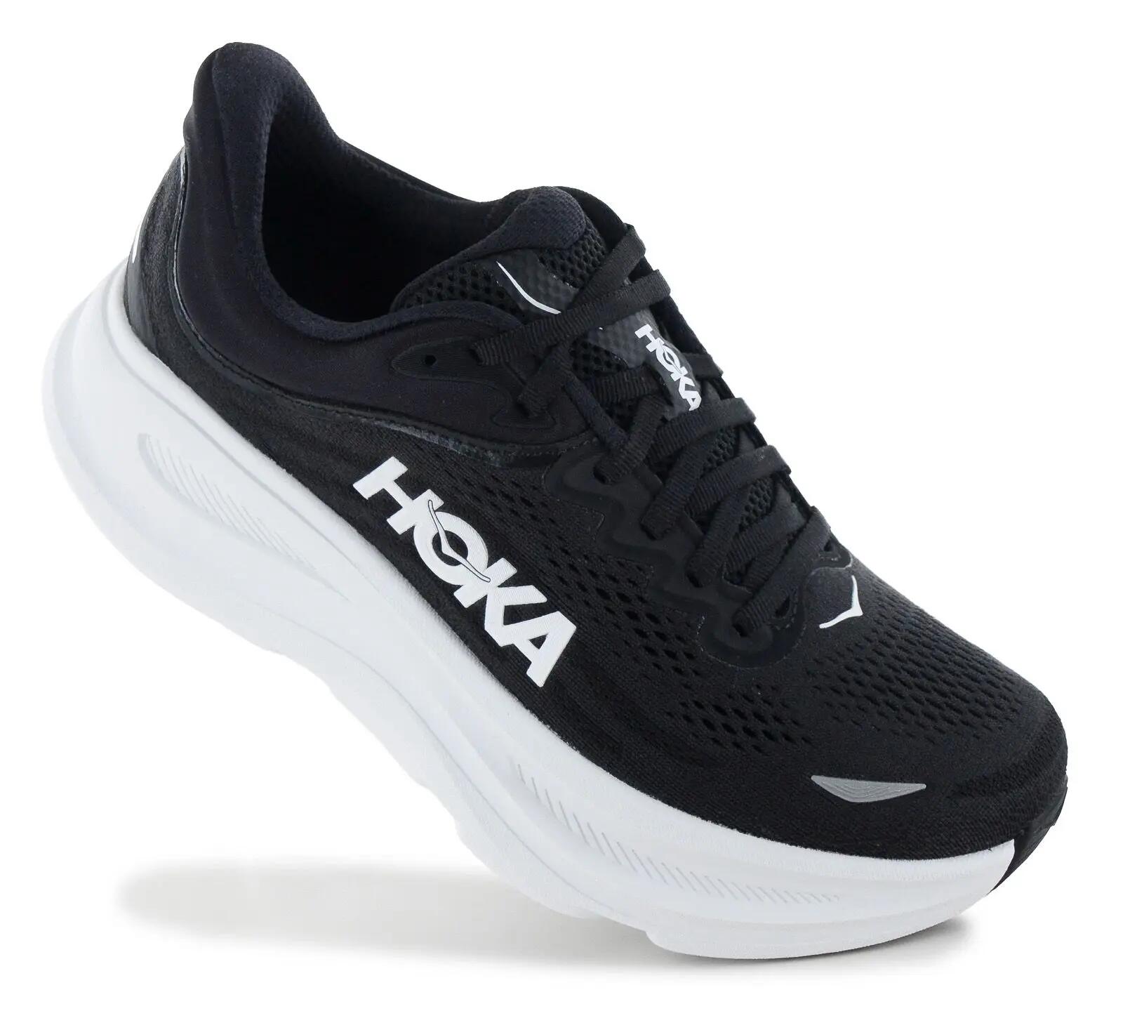 Hoka One One Bondi 9 Black White (Women's) 2/6