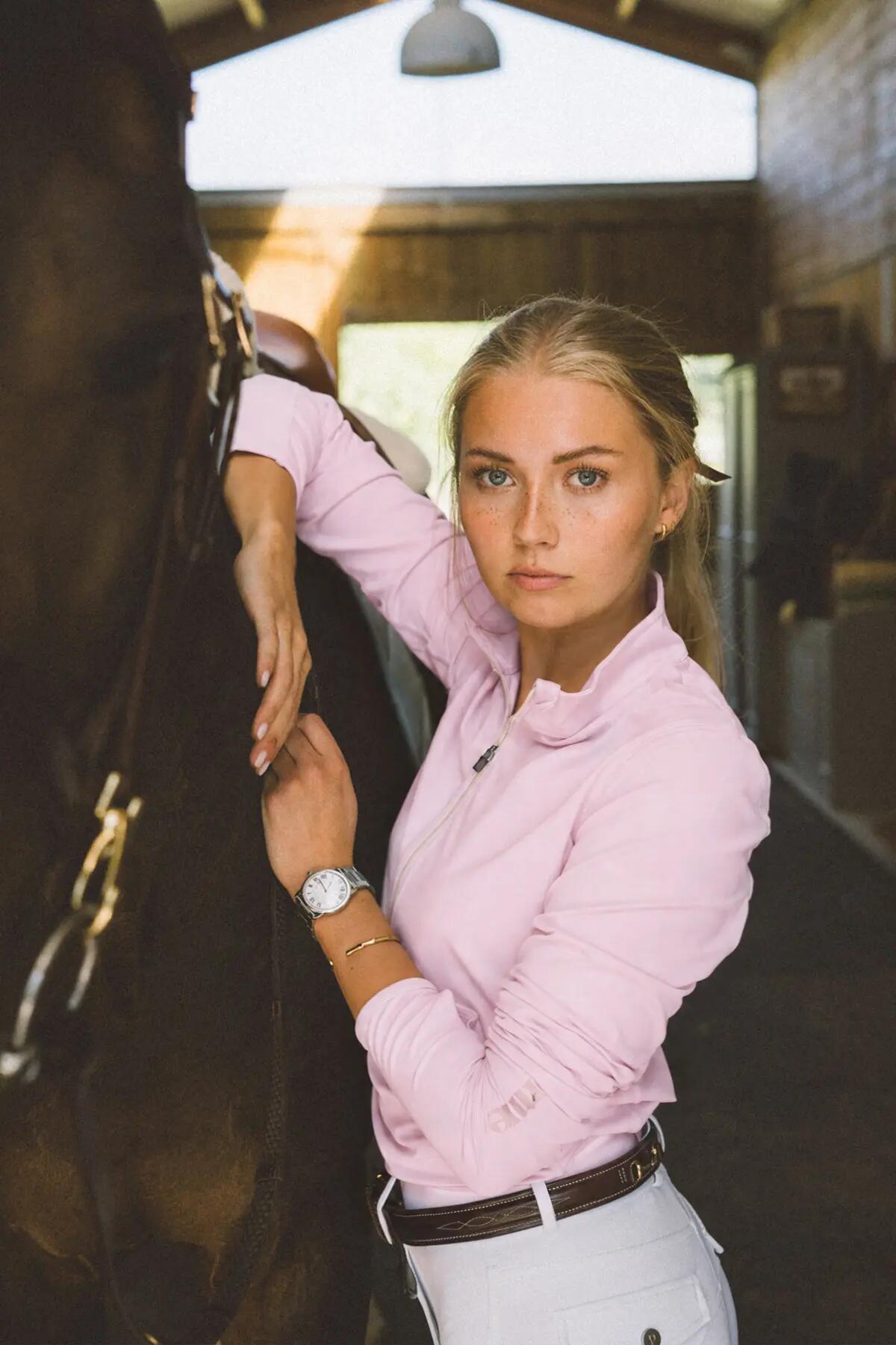 Paris Soft Zip - Maglia con zip, Rose Shadow 1/4