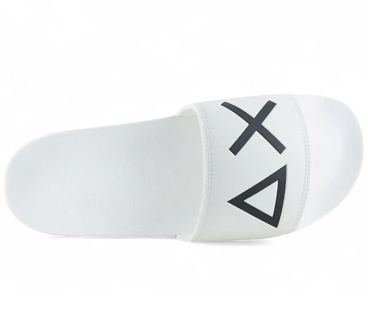 Heren - Sun68 Slippers Logo - X35102-01 - Wit 4/6