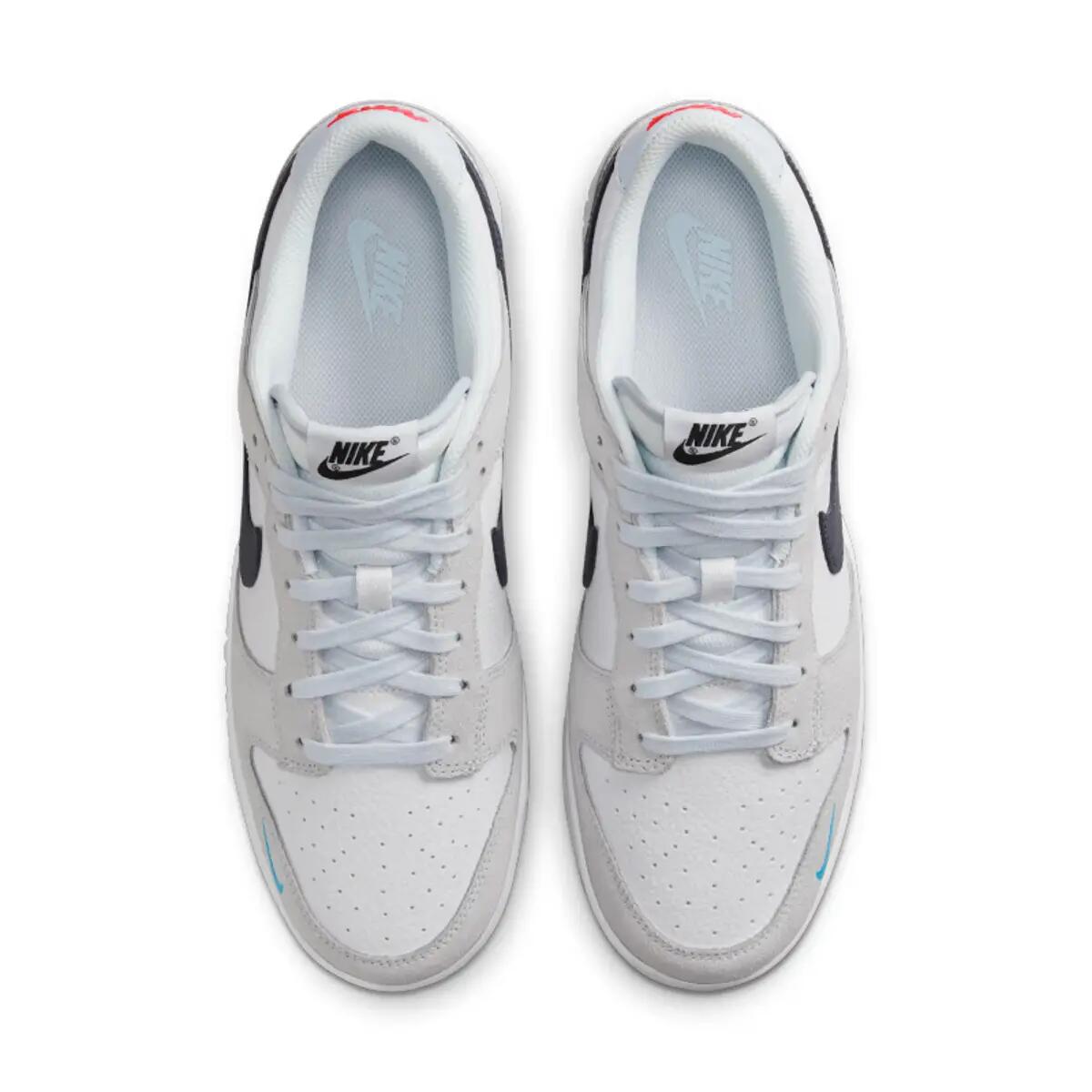 Shoes  Dunk Low White Grey  Aqua Mini Swoosh 4/6
