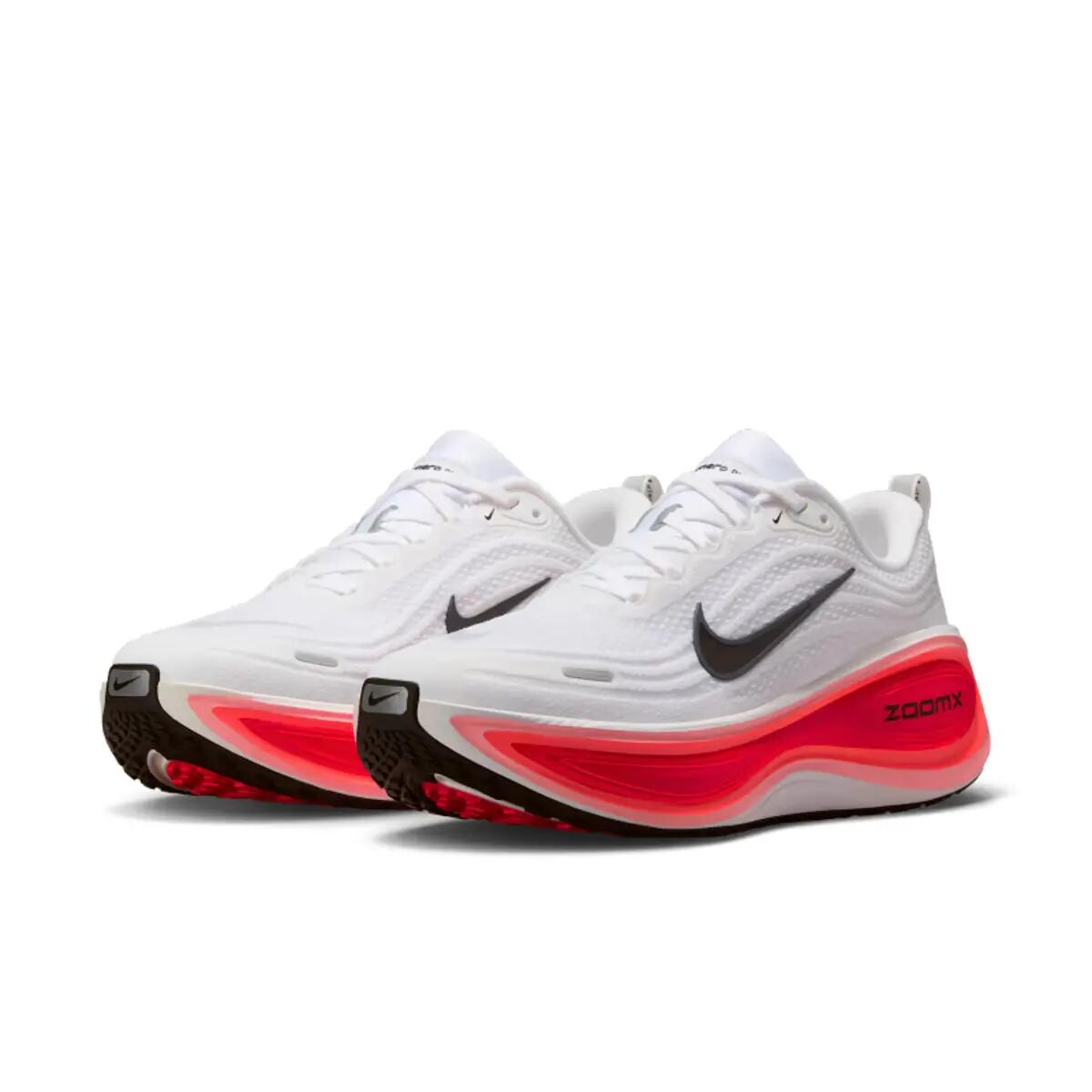 Vomero Plus White Black Bright Crimson 5/6